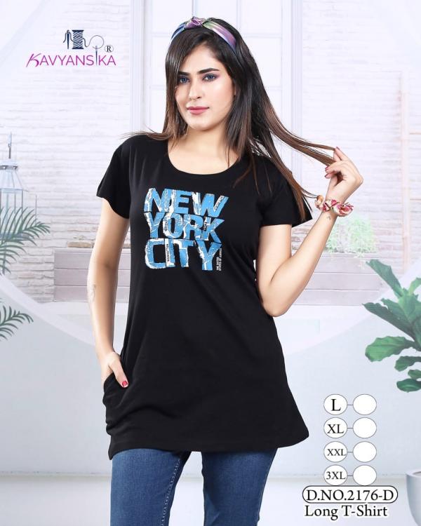 Kavyansika Long Top 2176 Designer Hosiery Cotton Long T Shirt